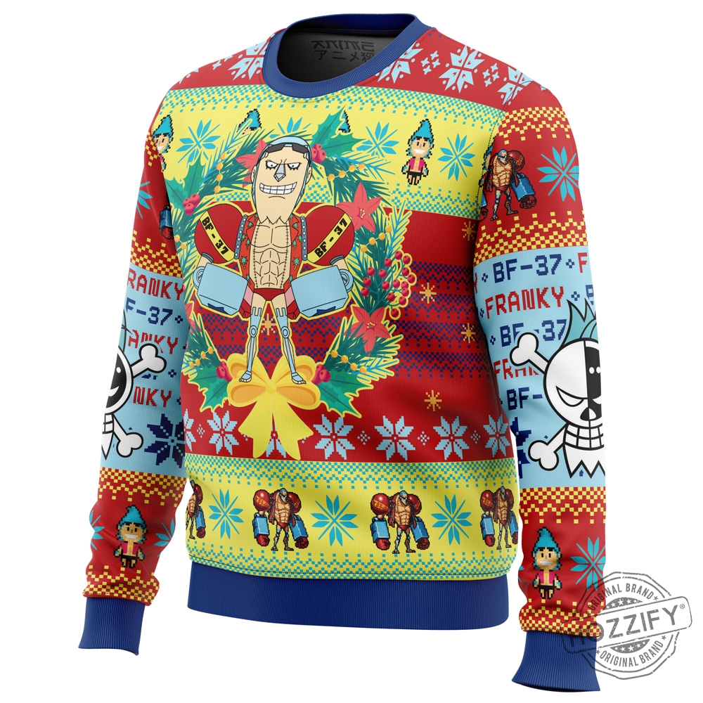 Christmas Franky One Piece Ugly Christmas Sweater  Tgv